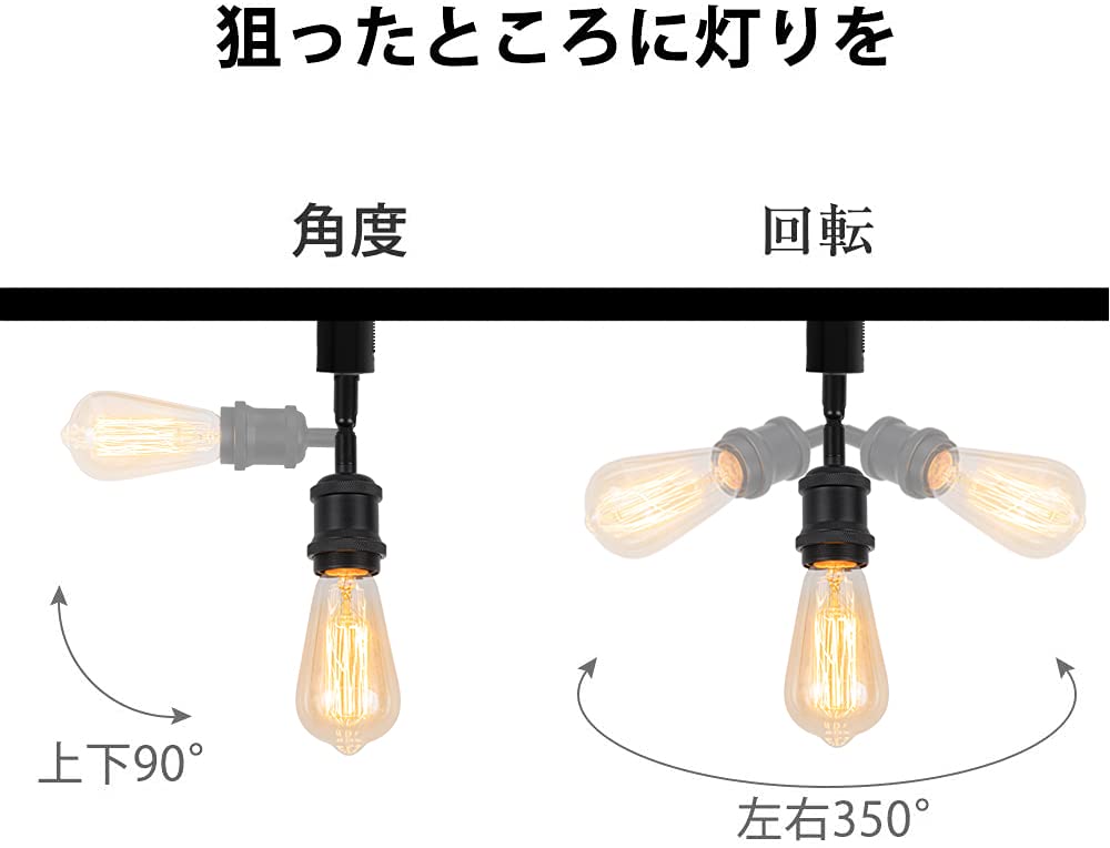 Amazon.co.jp : FSLiving マットブラック LEDスポットライト ダクト